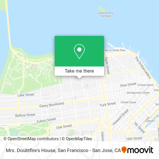 Mapa de Mrs. Doubtfire's House