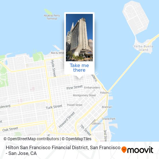 Hilton San Francisco Financial District map