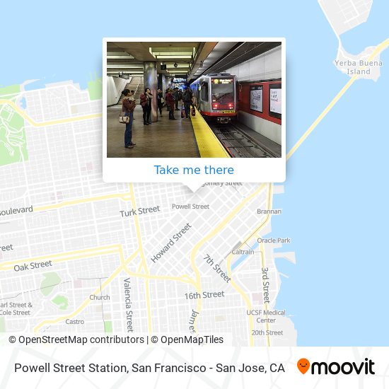 Mapa de Powell Street Station