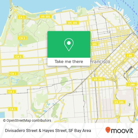 Mapa de Divisadero Street & Hayes Street