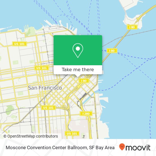 Moscone Convention Center Ballroom map