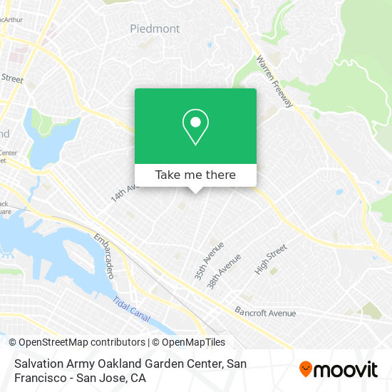 Salvation Army Oakland Garden Center map