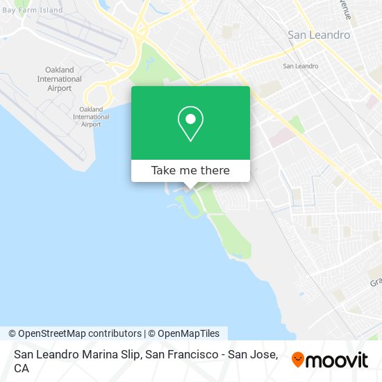 Mapa de San Leandro Marina Slip