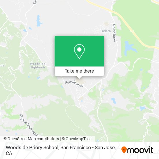 Woodside Priory School map