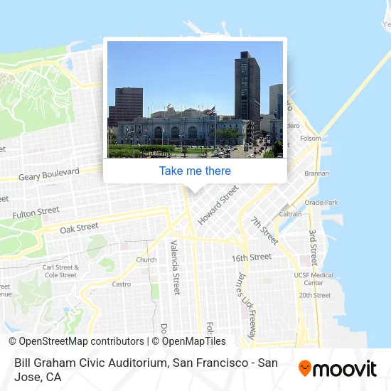 Mapa de Bill Graham Civic Auditorium