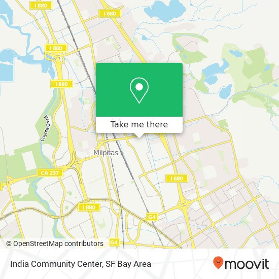 India Community Center map