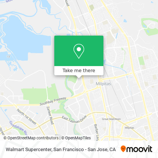 Mapa de Walmart Supercenter