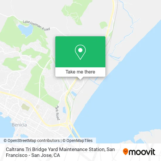 Caltrans Tri Bridge Yard Maintenance Station map