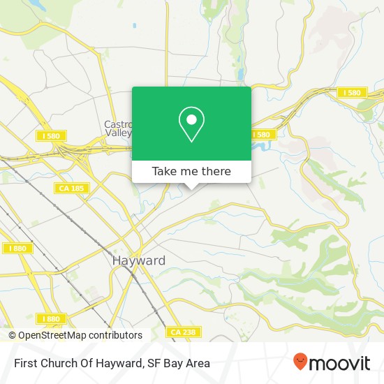 Mapa de First Church Of Hayward