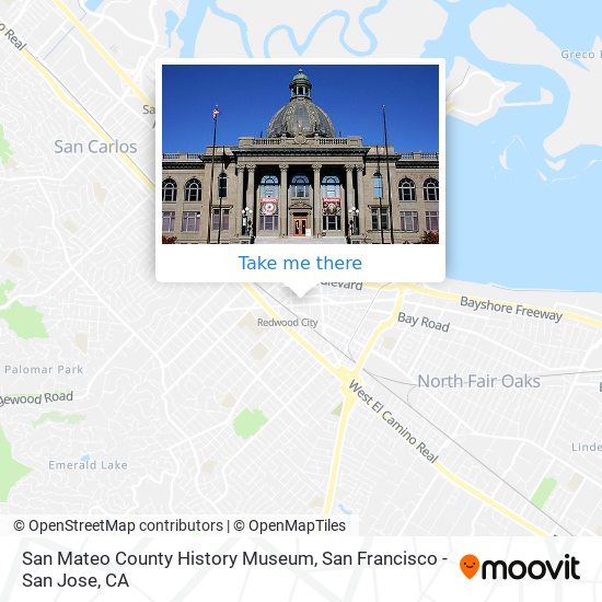 San Mateo County History Museum map