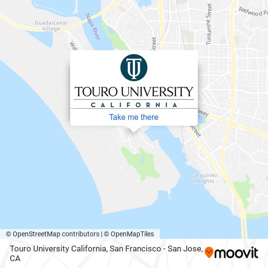 Touro University California map