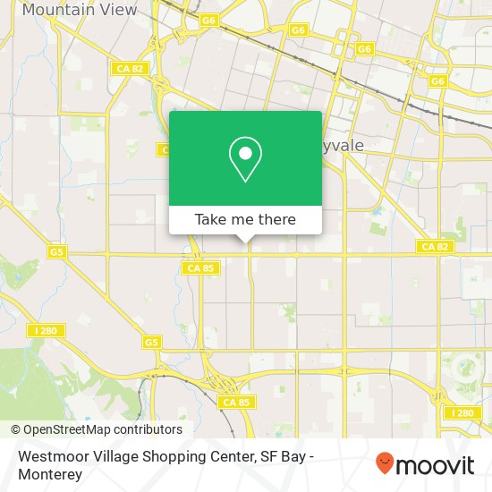 Mapa de Westmoor Village Shopping Center