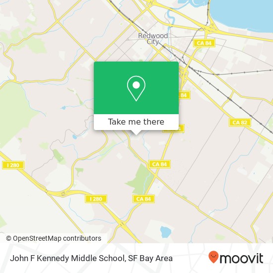 John F Kennedy Middle School map