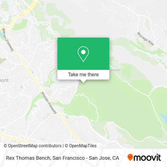 Rex Thomas Bench map