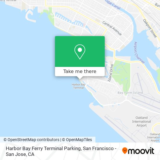 Harbor Bay Ferry Terminal Parking map