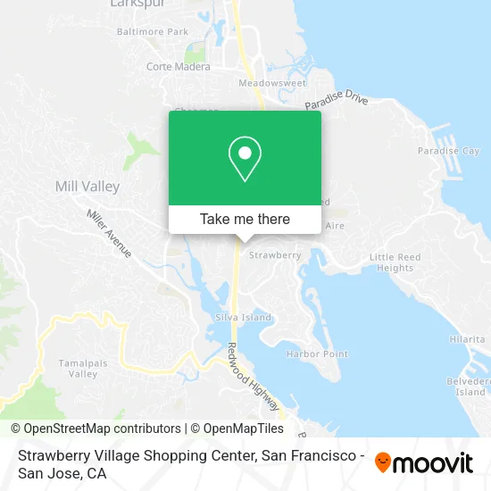 Strawberry Village Shopping Center map