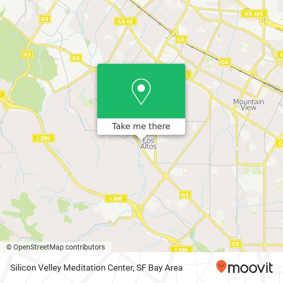 Mapa de Silicon Velley Meditation Center