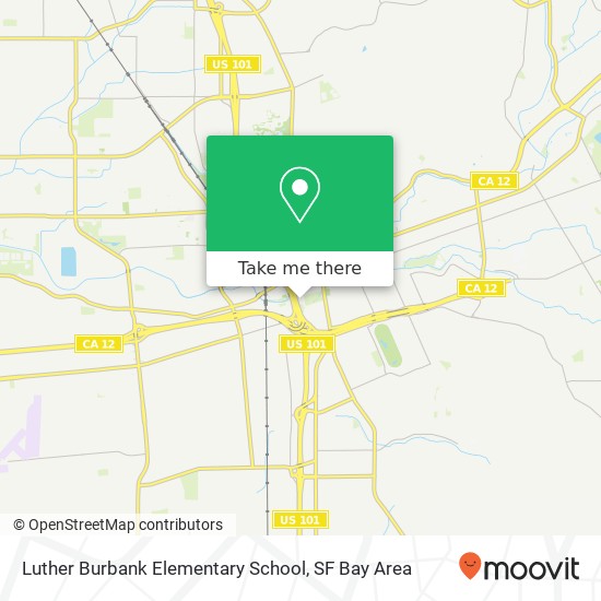 Mapa de Luther Burbank Elementary School