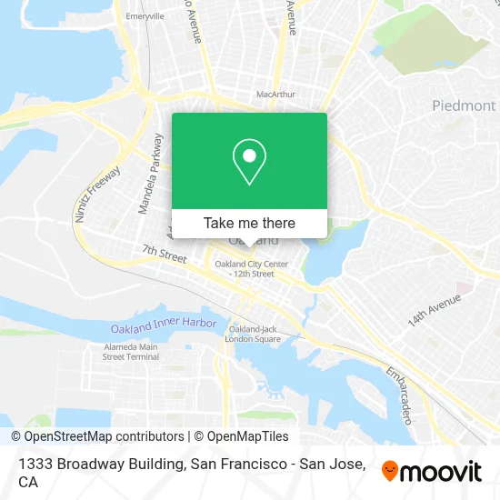 1333 Broadway Building map