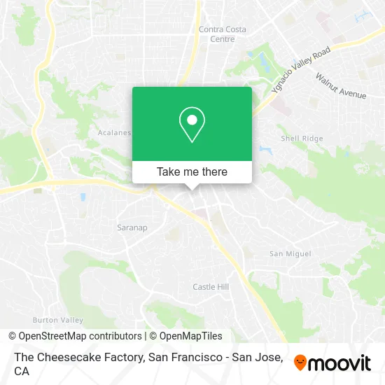 The Cheesecake Factory map