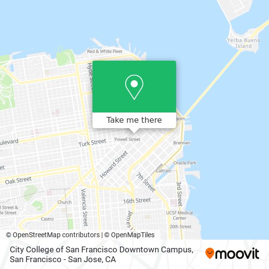 City College of San Francisco Downtown Campus map