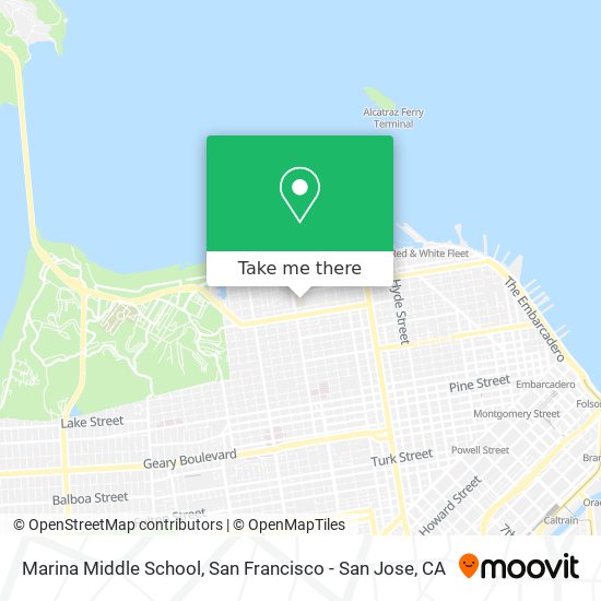 Mapa de Marina Middle School