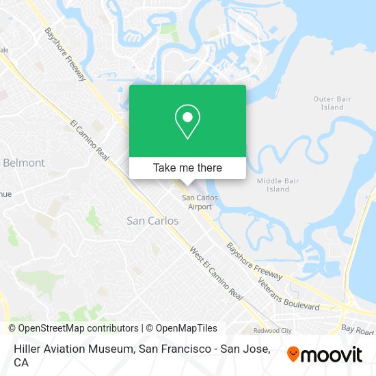 Mapa de Hiller Aviation Museum