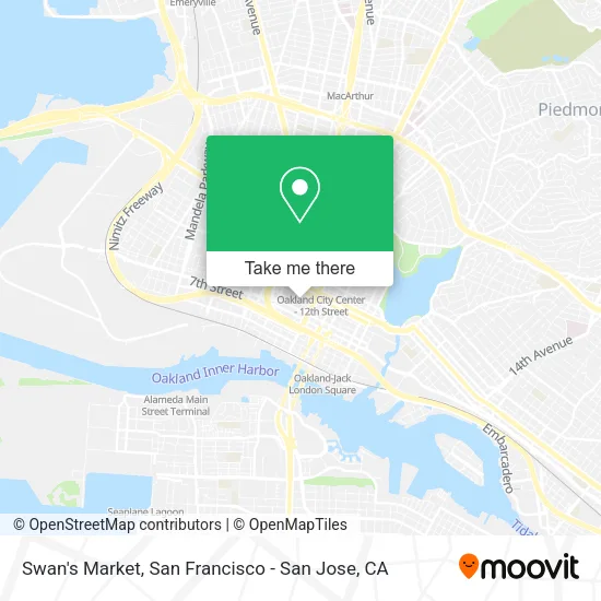 Swan's Market map