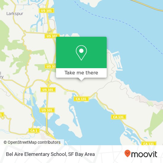 Bel Aire Elementary School map