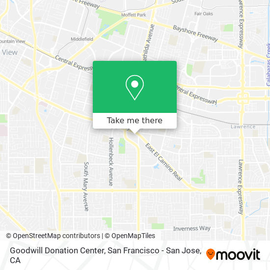 Mapa de Goodwill Donation Center