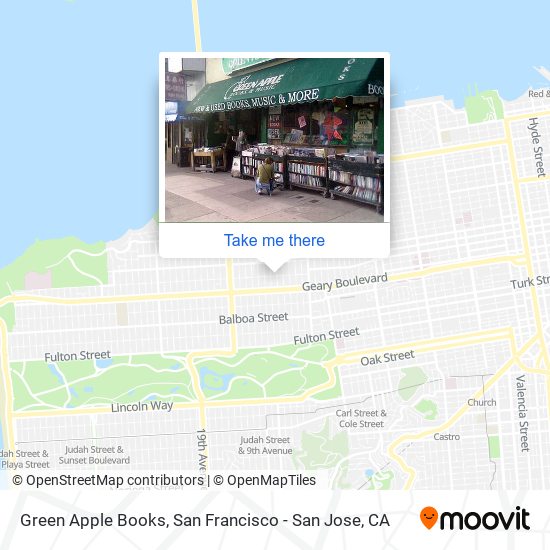 Mapa de Green Apple Books