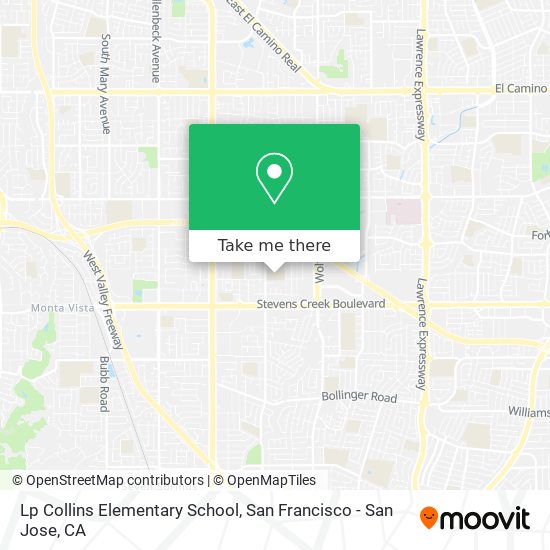 Lp Collins Elementary School map