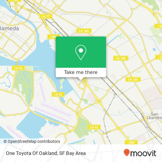 Mapa de One Toyota Of Oakland