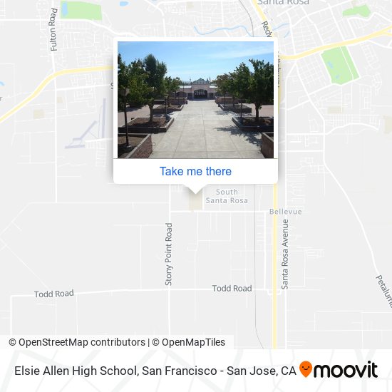 Elsie Allen High School map