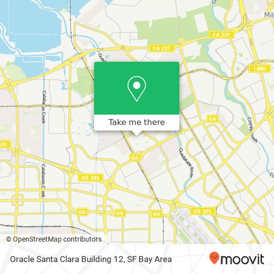 Oracle Santa Clara Building 12 map