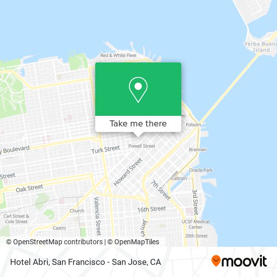 Hotel Abri map