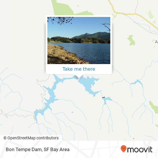 Bon Tempe Dam map