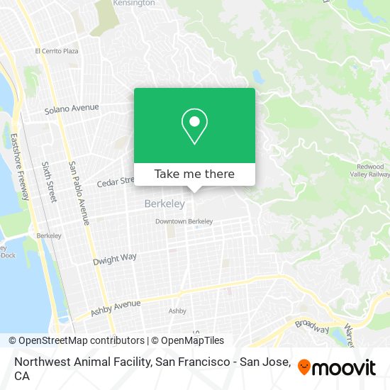 Northwest Animal Facility map