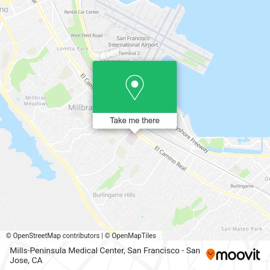 Mapa de Mills-Peninsula Medical Center
