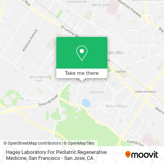 Mapa de Hagey Laboratory For Pediatric Regenerative Medicine