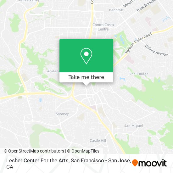 Lesher Center For the Arts map
