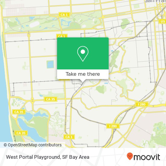West Portal Playground map