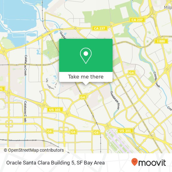 Mapa de Oracle Santa Clara Building 5