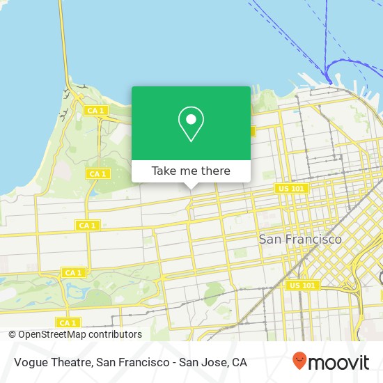 Vogue Theatre map