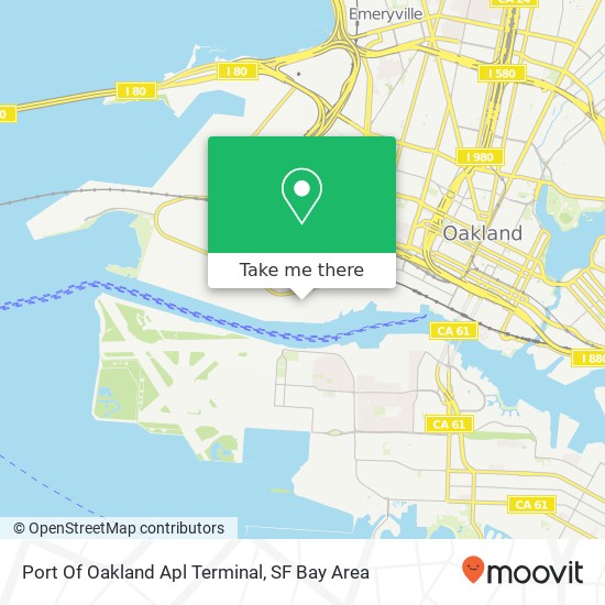 Port Of Oakland Apl Terminal map