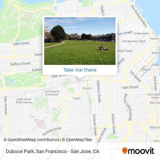 Duboce Park map