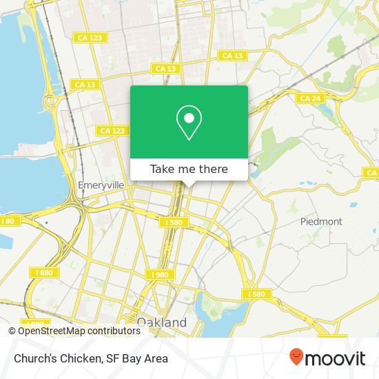 Mapa de Church's Chicken