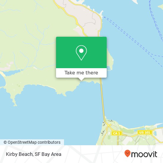 Mapa de Kirby Beach