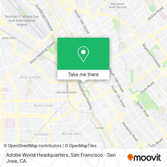 Mapa de Adobe World Headquarters