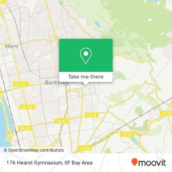 176 Hearst Gymnasium map